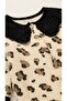 100% Cotton Baby Girl 3-Piece Booties Jumpsuit Set with Leopard Pattern - 5