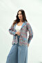 Light Blue Belted Light Denim Casual Wear - 3