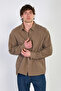 Men's Long Sleeve Muslin Shirt - Mink - 2