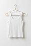 Women's Camisole Crew Neck Ribbed Flexible Basic White Blouse Undershirt - 7
