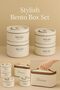Insulated Lunch Box Bag with Bento Box Set - 3