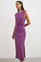 Waist Shirred Slit Dress - 2
