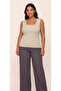 Women's Square Neck Slim Knitwear Blouse 4 Seasons Basic Thick Strap Undershirt Set of 4 Plus Size - 4