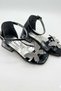Mojo Girls' Size 26-30 Buckle Glass Heeled Shoes Black - 2