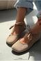 Belith Mink Suede Women's Ballerinas - 6