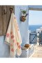 100% Cotton Muslin Peshtemal Beach Towel Orange Coral 90X180 Cm. - 5