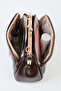 Women's Butterfly Bitter Brown Handbag with Gold Accessories, 4 Compartments and Zipper Closure, Handbag and Shoulder Bag - 6