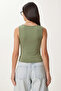 Degaje Yaka Sandy Knitted Blouse Lrn0033 Green - 5