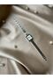 Öztel Vintage Minimalist Metal Cord Vintage Women's Wristwatch Square - 2