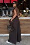 Bitter Brown Relaxed Fit Pleated Trousers Mg2709 - 3