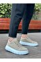 Aba0666 Cream High Sole Men's Casual Shoes - 7