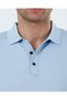 Italian Style Slim Fit Men's Polo Collar Short-Sleeved Knitwear T-Shirt Ice Blue T20029-14 - 2