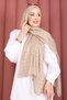 Geometric Pattern Jacquard Shawl Series Beige - 2