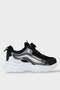 Automatic Lace-Up Children's Sports Shoes Black - White