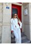 White Jacket with Button and Embroidery Detail - 2671 - 4