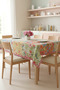 Modern Colorful Striped Tablecloth Stain-Resistant Stylish Design for Garden Balcony - 3