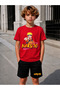 Naruto Anime Printed Boys' Shorts-T-Shirt Set