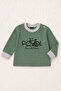 Baby Set Water Based Bicycle Print Skin-Friendly Long Sleeve 100% Cotton - 3