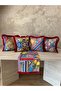 Mi̇lano Series, Fringed Throw Pillow Cover and Runner 5-Piece Combination Set - 2