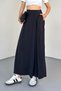 Details at the Waist, Elastic Waist Skirt Pants 51204 - 2
