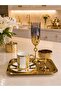 Gold Narin Coffee Presentation Set – Gold Coffee Cup, Turkish Coffee Cup, Coffee Saucer and Tray - Luxury Coffee Set