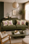 4-Piece Ruffled Floral Patterned Decorative Throw Pillow Cover Organic Dye Printed 45X45 cm 100% Cotton - 2
