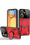 Ilkeshop New Redmi 13C Case with Joy Lens Stand Cover (181030) - Red