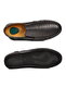 Black Genuine Leather Gel Sole Anatomical Men's Casual Shoes 410 m - 5