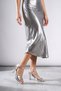 7105 Mg Cross Silver Platform Heeled Evening Dress Women's Shoes