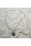Orora Night Mountain Figured Silver Color Necklace - 4