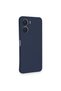 Ilkeshop New Vivo Y16 Case Nano Inside Velvet Silicone (231214) - Navy Blue - 2