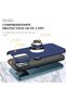 Ilkeshop New iPhone 12 Pro Max Case Elite Ring Cover (233732) - Navy Blue - 2