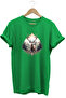 Unisex Deer and Mountain View Printed Crew Neck T-Shirt