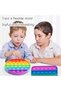 2 Pcs Fidget Toys, Rainbow Fidget Toys, Fidget Popper Push Fidget Toy Bubble Sensory Silicone Anxiety Relief Toy Quiet Fidgets for Fun/Learning/Relaxation for Teen Women Men Boys Girls - 7