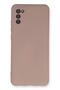 Ilkeshop New Galaxy A03S Case Nano Inside Velvet Silicone (194335) - Powder