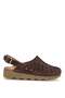Elit Erlhms350 Women's Genuine Leather Flat Sandals Brown - 2