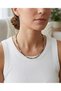 Gray Bead Detailed Gold Color Metal Detailed Necklace - 4