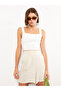 Women's Elastic Waist Comfortable Fit Plain Shorts - 3
