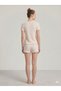 Yazlik Karyoka Stitched Combed Cotton Short Sleeve Women's Shorts Suit - 5