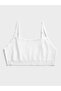 3-Piece White Cotton / Elastane Girls' Lace Bottom Bustier Set Lcalisa - 5