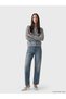 Alita City Lcw Everyday Gray Knitwear Plain Short Women's Cardigan with a Difference - 2