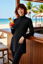 Women's Swimsuit Full Covered Suit Round Neck Long Sleeve Knitted Diving Fabric Waterproof - 2