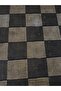 Sparkling Checkered Mesh Fabric - Sequined Geometric Pattern - 4
