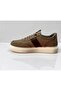 Men's Sand Genuine Leather Daily Casual Shoes Sneaker White Sole 9372 - 3