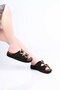 Laceless Buckle Poly Sole Genuine Leather Slippers 341-1445 Women's Slippers - 2