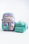 Kawaii Korean Style Multi-Compartment Children's Bag with Teddy Bear - School Bag, Lunch Box, Pen Holder Set