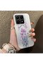 Xiaomi 15t 5g Compatible Silicone Edge Hard Back Anti-Fall Phone Case with Floral Pattern - 3