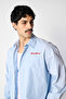 Oversize Shirt with Pocket and Embroidery Detail - 4
