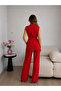 Double-Breasted Belted Vest Trousers Blazer Suit - 4