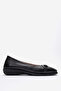 Women's comfort ballet flats genuine leather mtd 24378 black